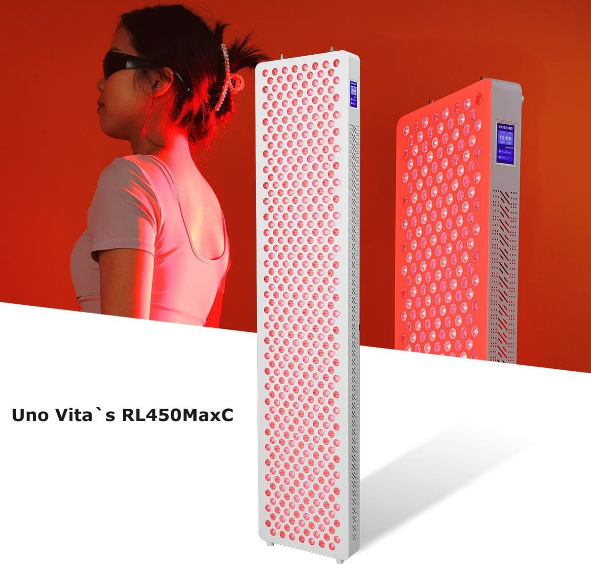 Uno Vita`s RL450MaxC Red Light Therapy Panel (black) - Uno Vita AS
