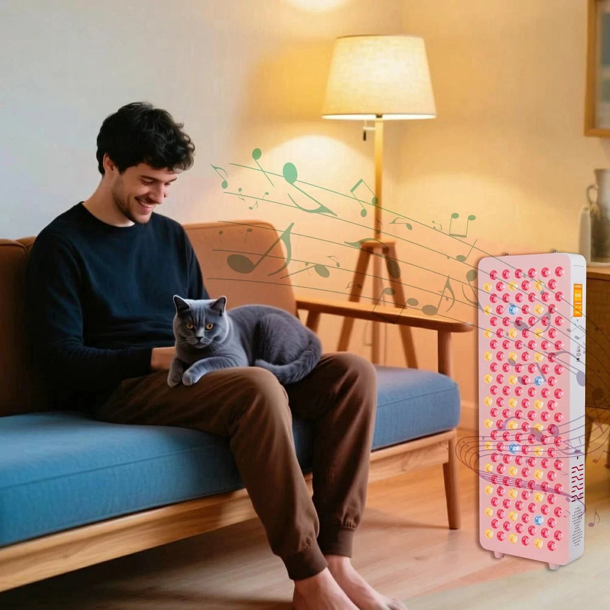 Uno Vita’s RLPRO200 - X2 – avansert rødlys - og NIR - lysterapi med 9 bølgelengder, musikk og Luci Phi - Uno Vita AS