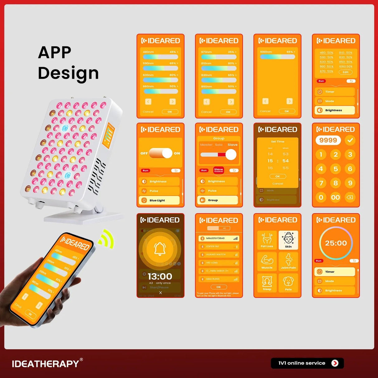 Uno Vita's RLPRO600 LED Therapy Light (full spectrum red light therapy) - Uno Vita AS