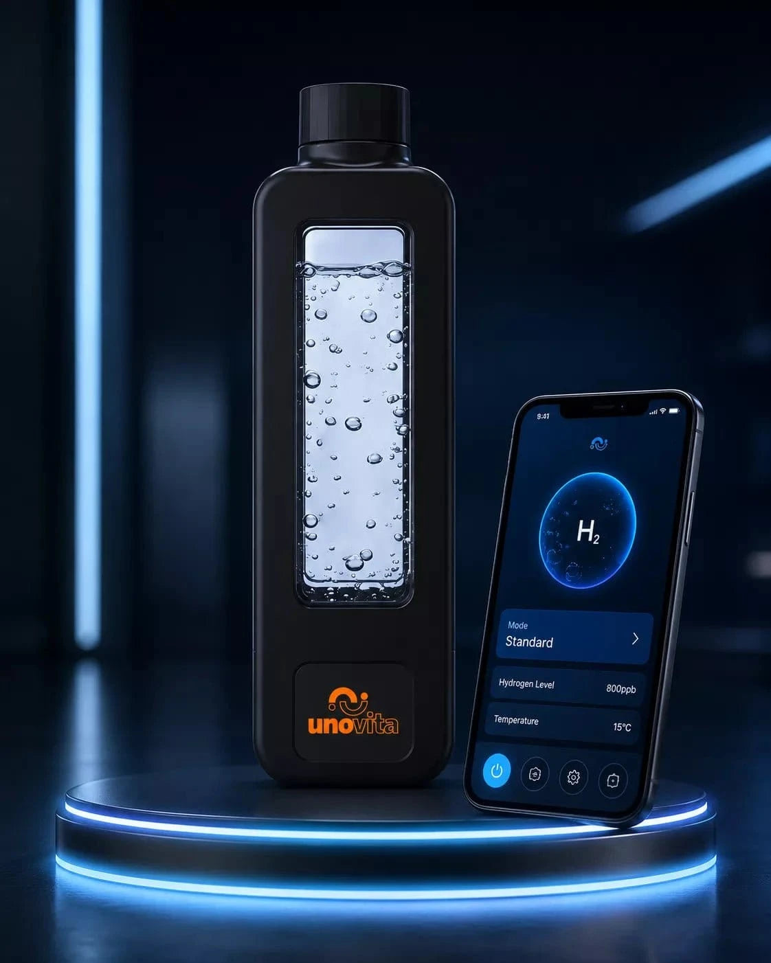 Uno Vitas Smart Hydrogen Water Cup Premium Edition - Uno Vita AS
