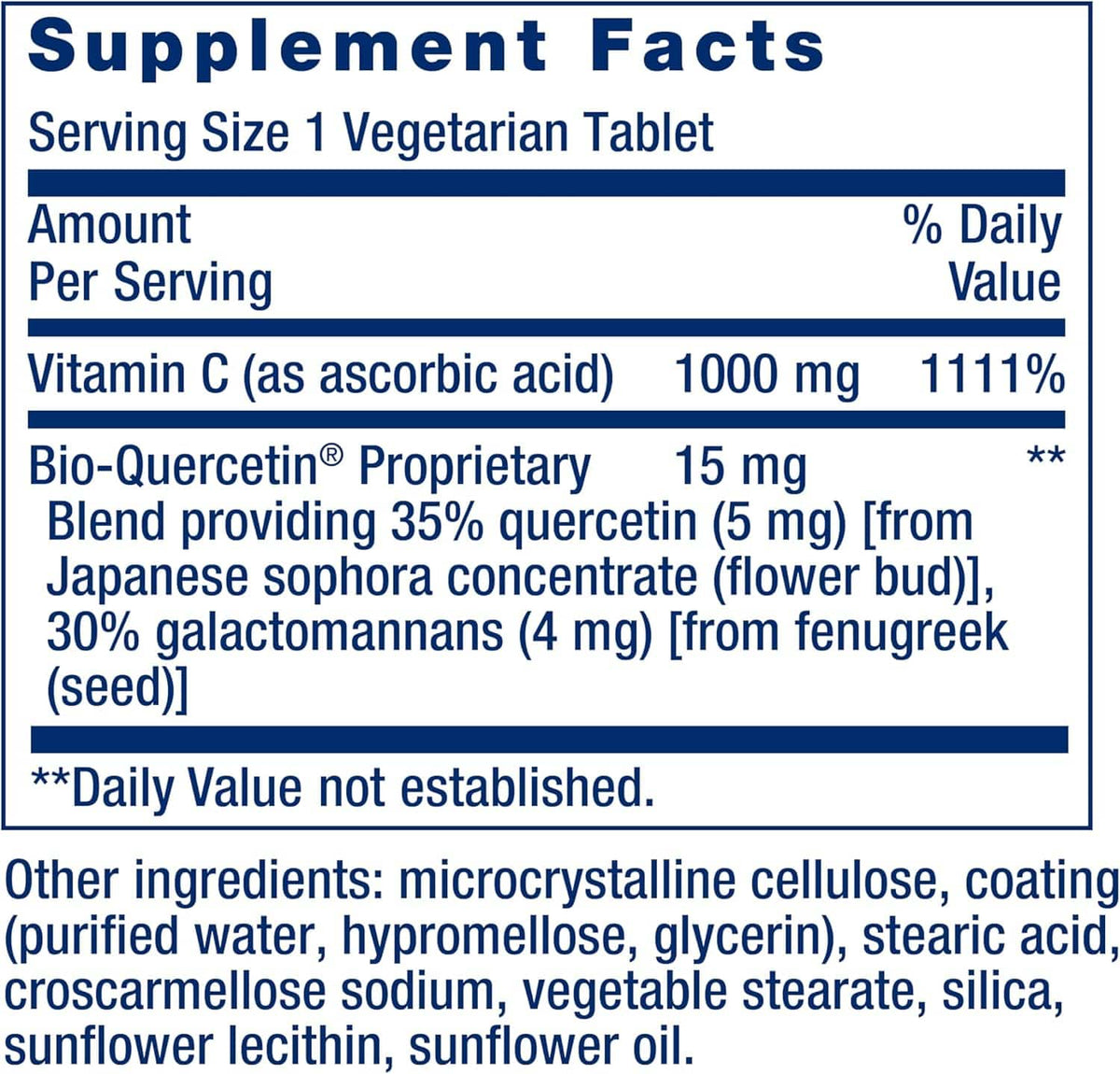 Vitamin C and Bio - Quercetin® 250 vegetarian tablets - Uno Vita AS