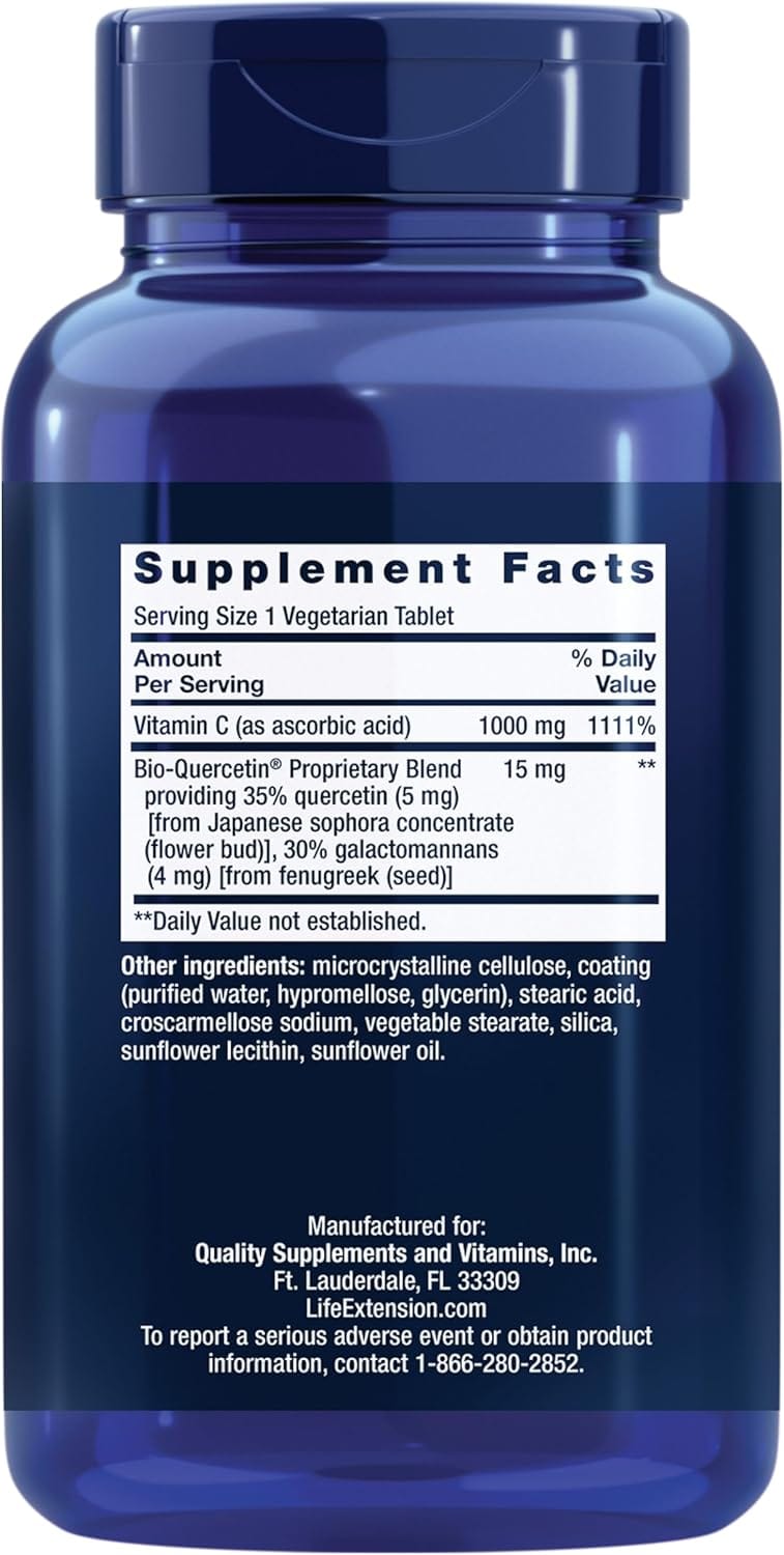 Vitamin C and Bio - Quercetin® 250 vegetarian tablets - Uno Vita AS