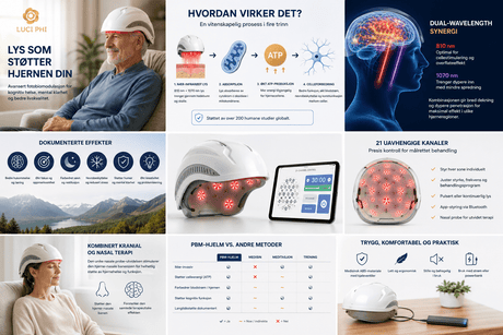 LuciPhi PBM Helmet – Fremtidens fotobiomodulasjon for hjernen, fokus, energi og mental ytelse - Uno Vita AS