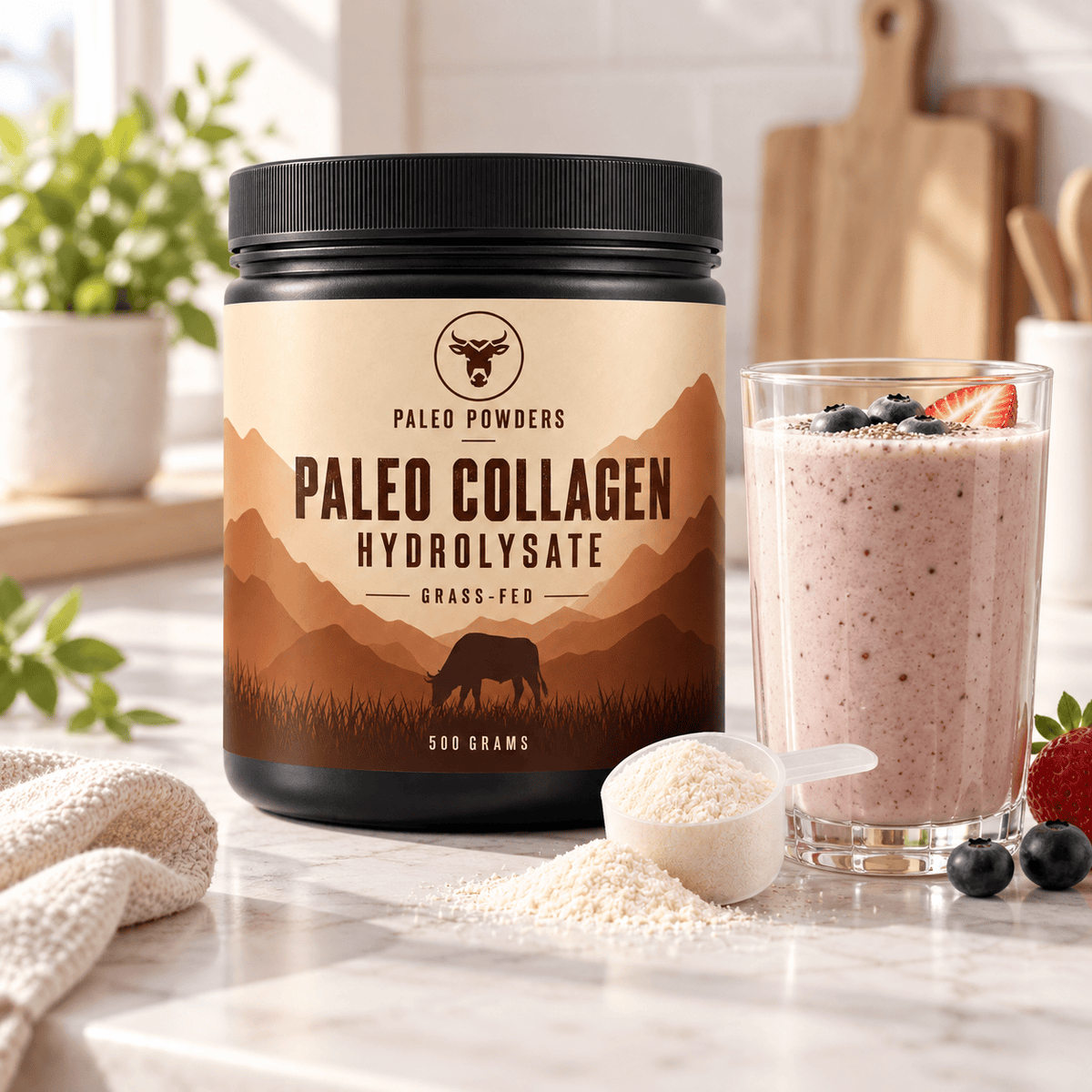 Paleo Collagen Hydrolysate – Grass-Fed (500 grams)
