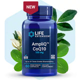 AmpliQ CoQ10™ 100 mg – Next-Generation CoQ10 with FenuMat® Technology, 60 Vegetarian Capsules