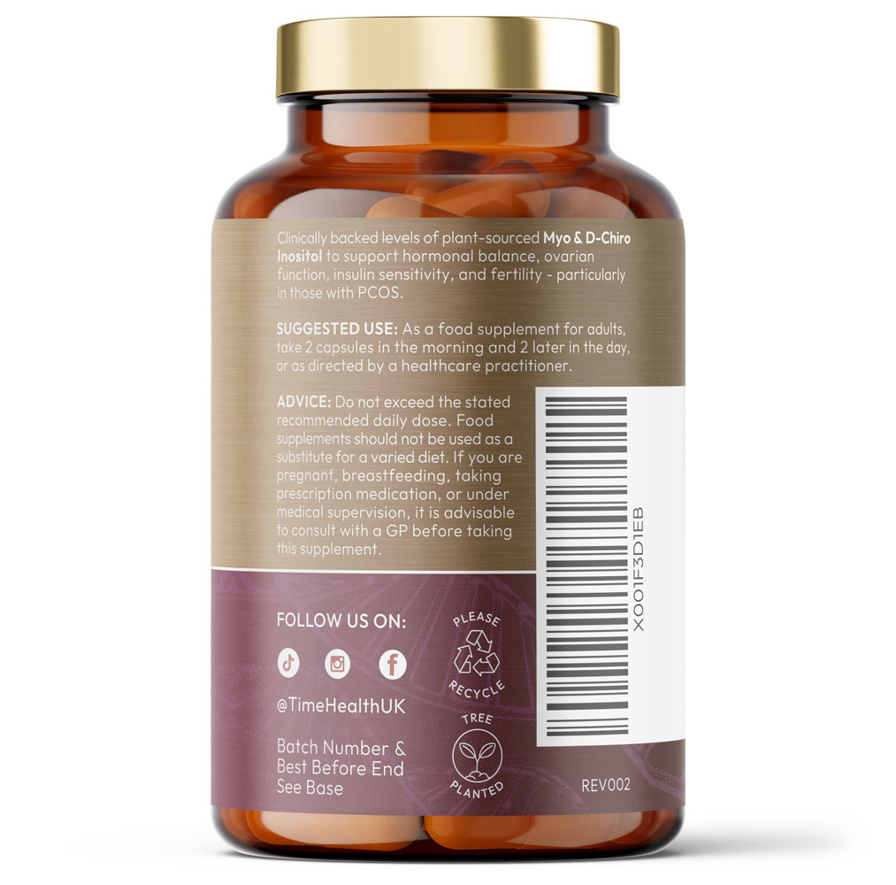 Myo & D Chiro Inositol –  Promotes Hormonal Balance & Normal Ovarian Function