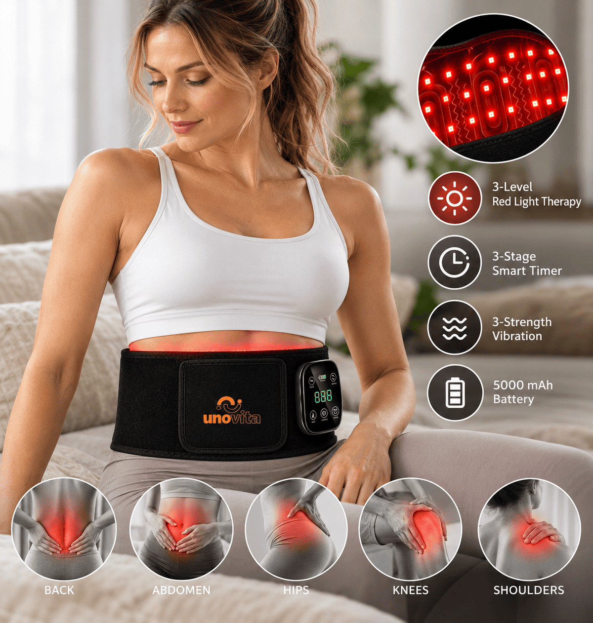 Uno Vita RB105 LED panel with red and near-infrared light
