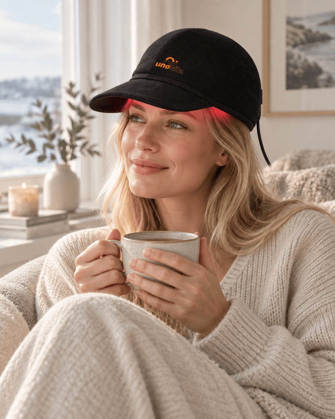 Uno Vita Red Light Therapy Cap (148 LEDs, 660/850 nm)