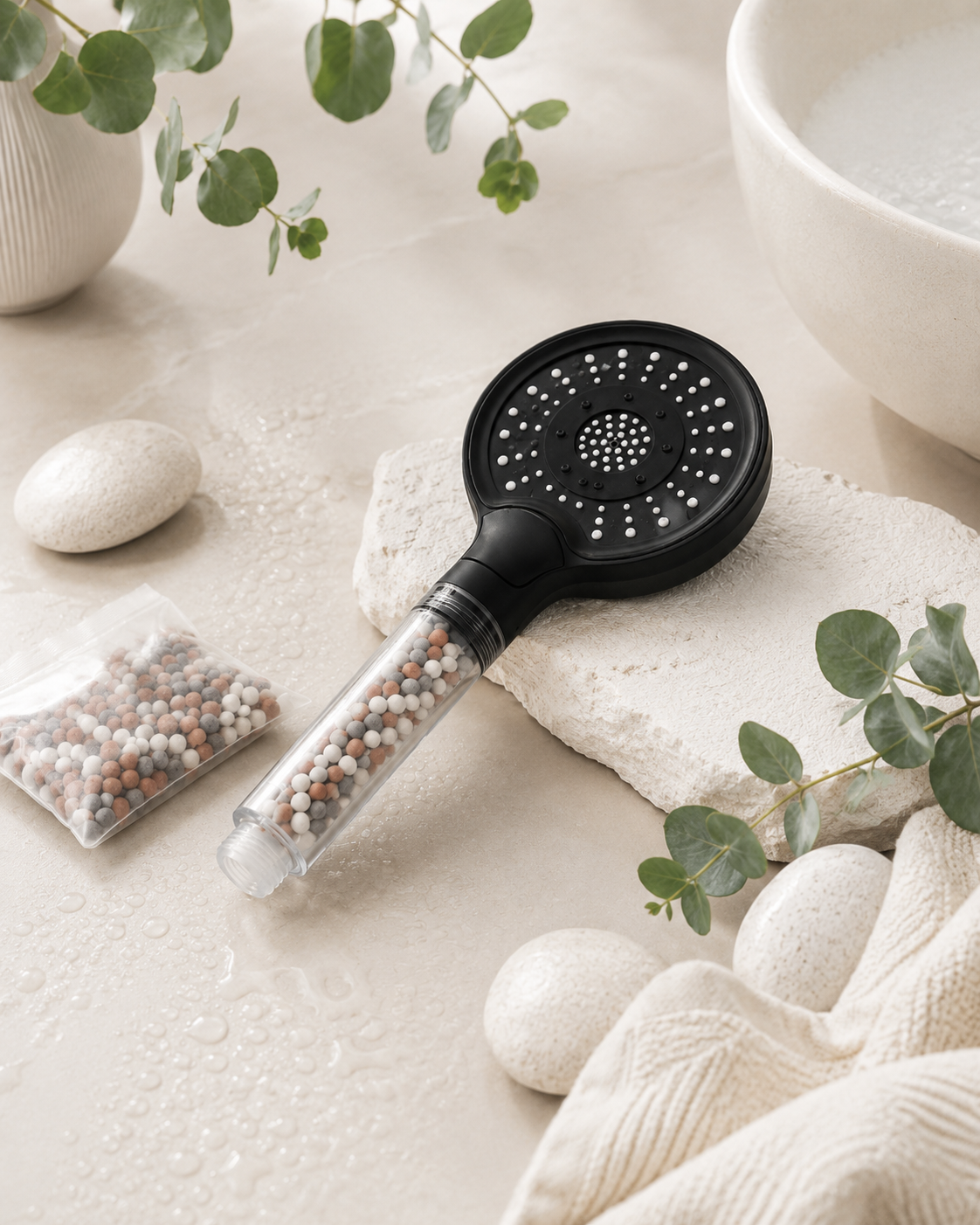 AQUAPHOR Daisy shower head with filter stones