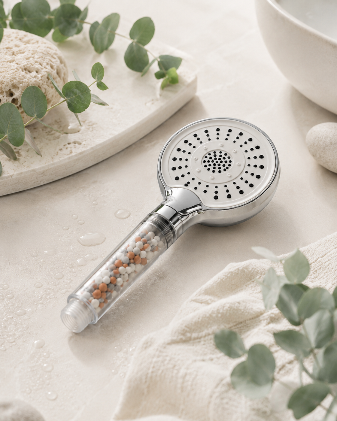AQUAPHOR Daisy shower head with filter stones