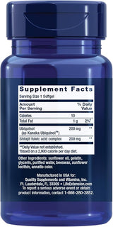 Super Ubiquinol CoQ10 with Enhanced Mitochondrial Support (200 mg)