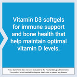 Vitamin D3 - 25 mcg (1000 IU, 250 softgels)