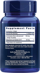 Super-Absorbable CoQ10 (Ubiquinone) with d-Limonene