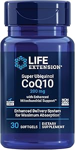 Super Ubiquinol CoQ10 with Enhanced Mitochondrial Support (200 mg)