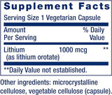 Lithium (1000 mcg)