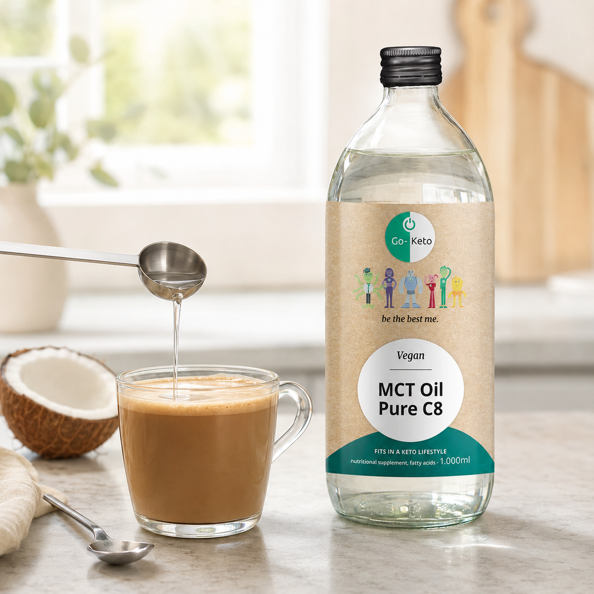 Go-Keto MCT Oil (Pure Coconut 1000 ml)