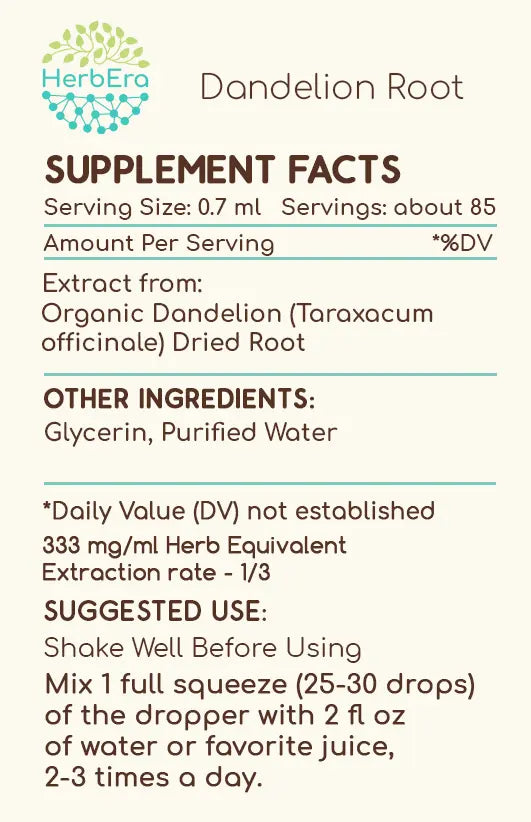 HerbEra Dandelion Root Tincture