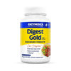 Digest Gold® med ATPro® i en hvit beholder, gult og blått design, inneholder 90 vegetabilske kapsler.