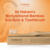 Dr Hisham's Best Biofunctional Bamboo Gum & Toothbrush (12 pack family)