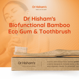 Dr Hisham's Best Biofunctional Bamboo Gum & Toothbrush (12 pack family)