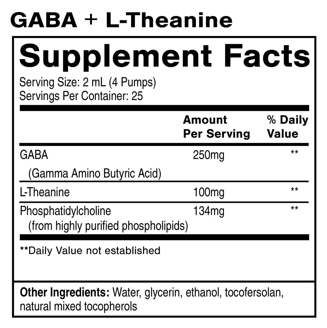 Liposomal Gaba with L-Theanine (50ml)