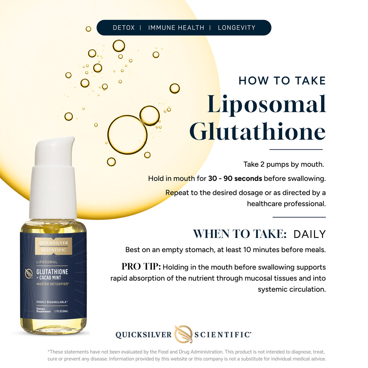 Liposomal Glutathione Cacao Mint (50 ml - QS)