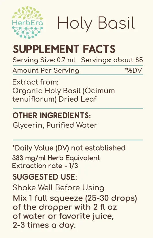 HerbEra Holy Basil Tincture