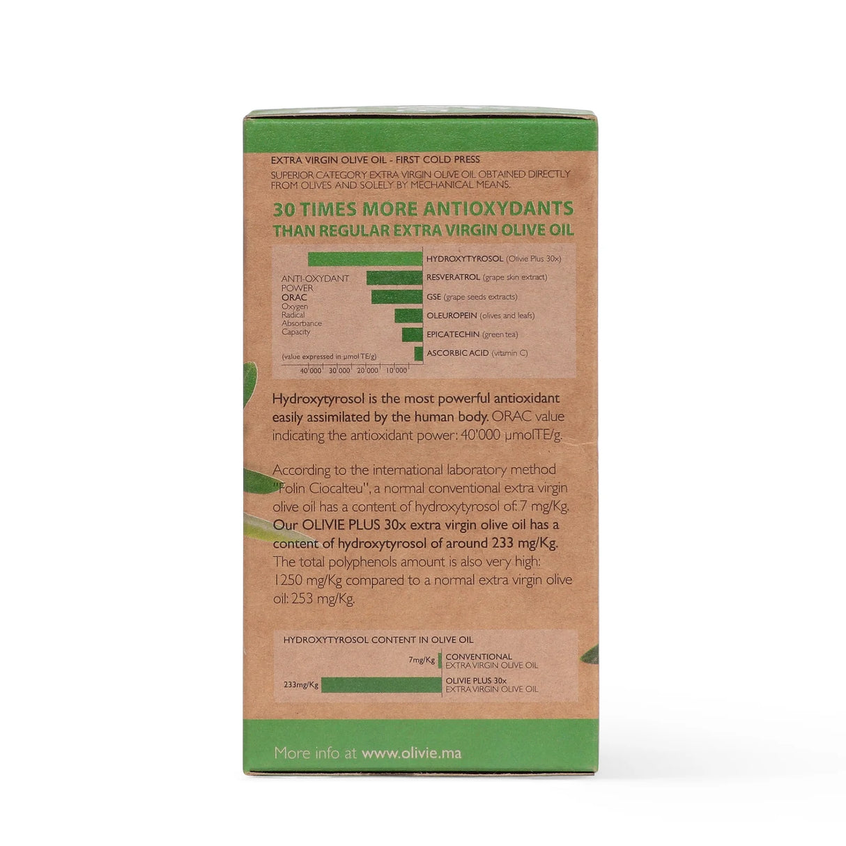 OLIVIE Plus 30x: The Superior Organic Extra Virgin Olive Oil