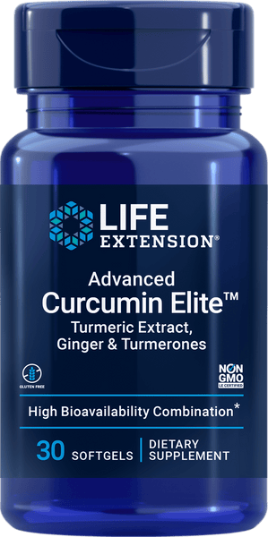 Life Extension Advanced Curcumin Elite med gurkemeie og ingefær, 30 softgels