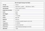 Avansert LED lysterapi skjønnhetsmaske for ansiktet - Uno Vita AS