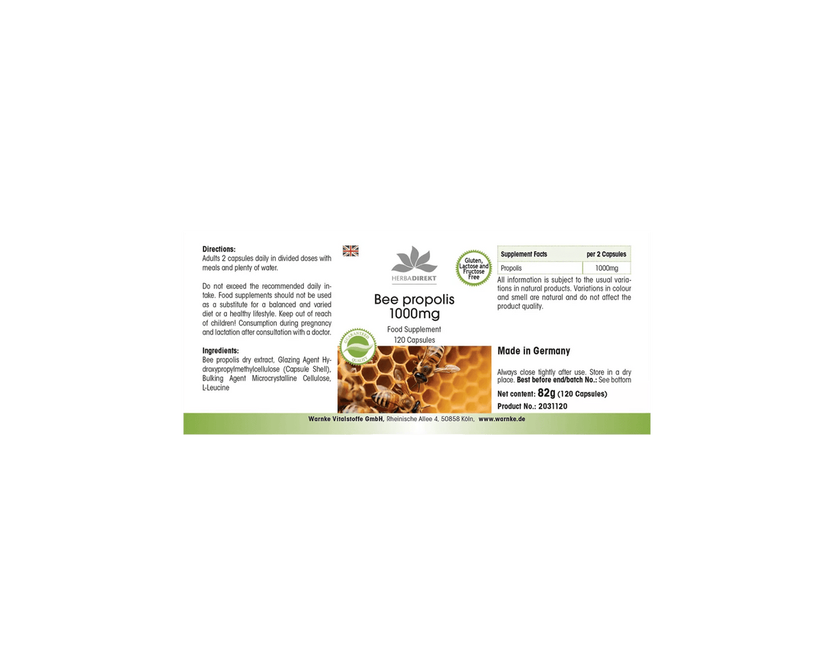 Bee propolis 1000 mg - 120 capsules - Uno Vita AS