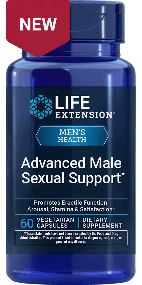 Life Extension Best in Class Advanced Male Sexual Support, 60 vegetariske kapsler