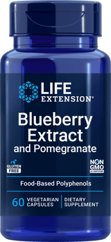 Life Extension Blueberry Extract and Pomegranate, 60 vegetariske kapsler