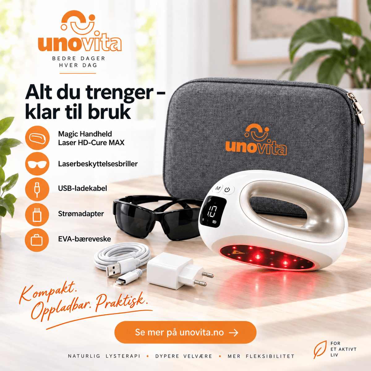 Handheld Laser HD-Cure MAX – 4 Wavelength Light Therapy