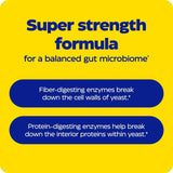 Super styrkeformel for et balansert tarmmikrobiom med enzymer for fiber- og proteinfordøyelse.