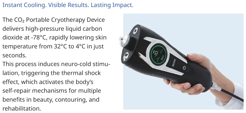 CO₂ PRO – Portable CO₂ Cryotherapy for Professional Pain Management and Recovery - Uno Vita AS