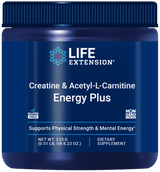 Life Extension Creatine og Acetyl-L-Carnitine Energy Plus pulver, 233 gram