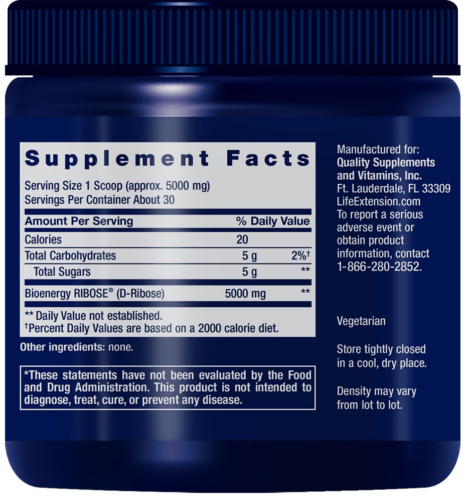 D - Ribose Powder (150 g) - Uno Vita AS