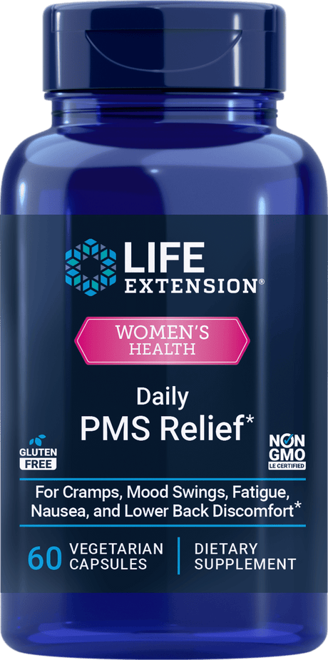 Life Extension Daily PMS Relief, 60 vegetariske kapsler