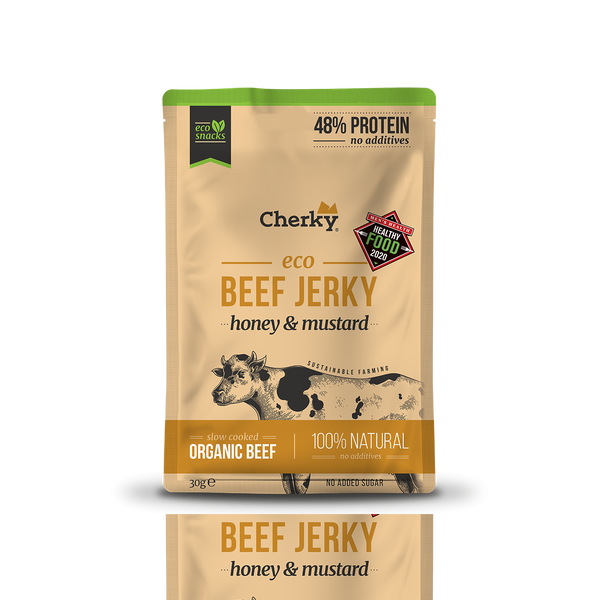 ECO Beef Jerky Honey and Mustard - Uno Vita AS