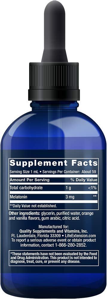 Fast - Acting Liquid Melatonin Citrus - Vanilla (59ml) - Uno Vita AS