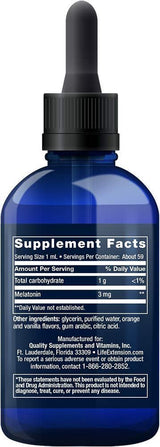 Fast - Acting Liquid Melatonin Citrus - Vanilla (59ml) - Uno Vita AS