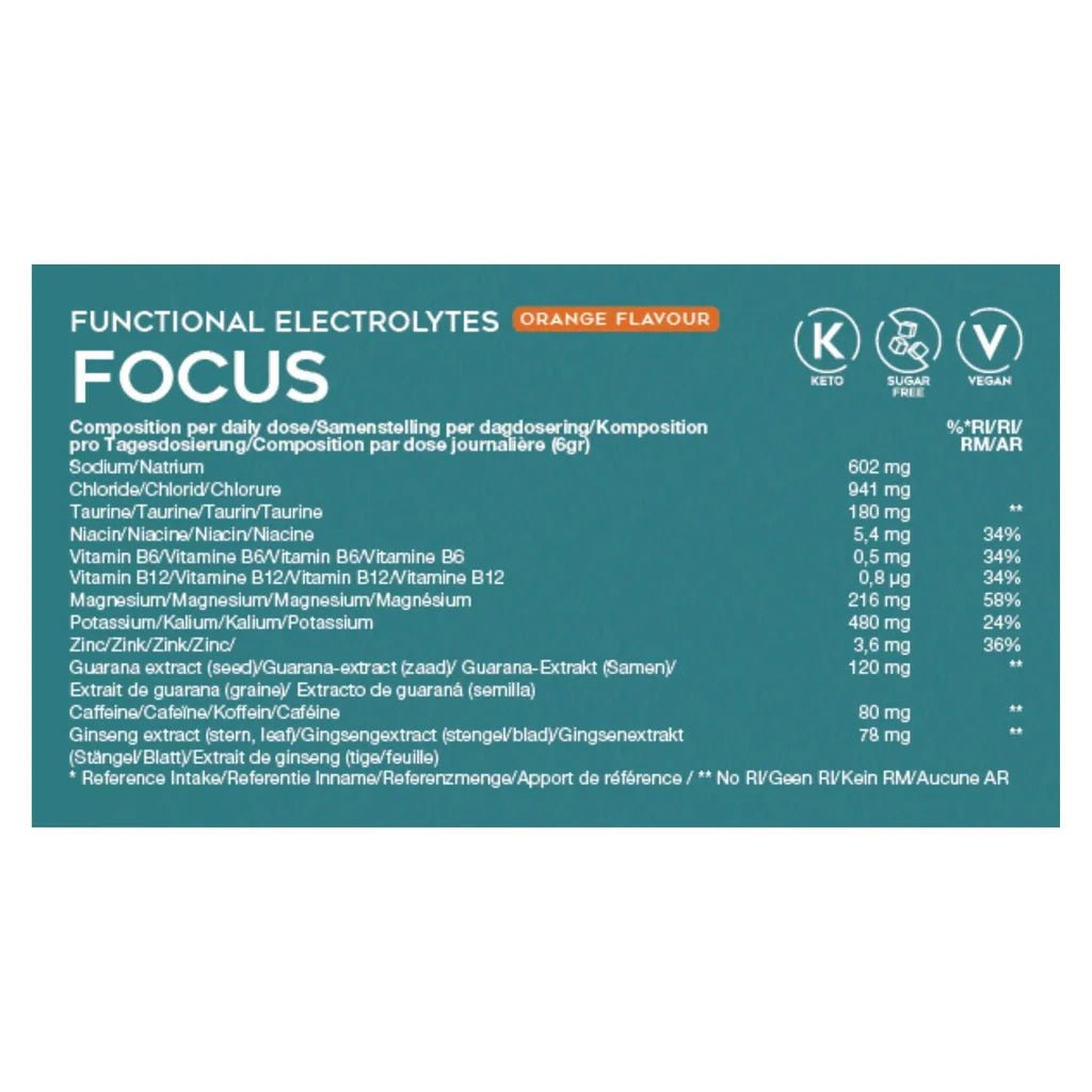 Functional Electrolytes Drink Mix Focus Orange Go-Keto 41 servings - Uno Vita AS