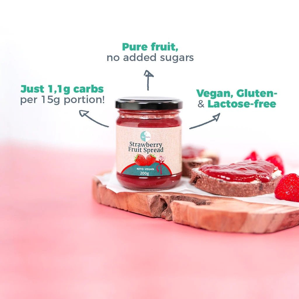 Go-Keto Fruit Spread Strawberry 200g - Uno Vita AS