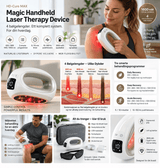 Magic Handheld Laser HD-Cure MAX oversikt med fire bølgelengder, programmer, tilbehør og bruk