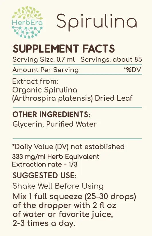 HerbEra Spirulina Tincture - Uno Vita AS
