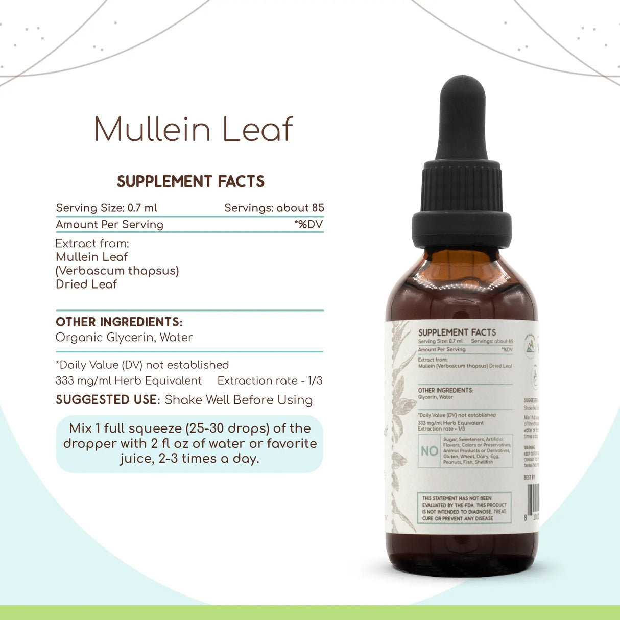 HerbErea Mullein Leaf Tincture - Uno Vita AS