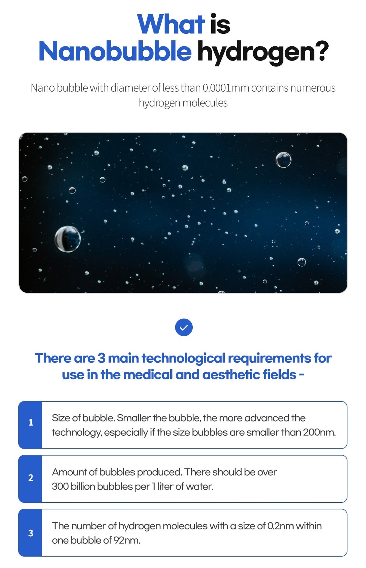 Hue Light Nanobubble Hydrogen SPA Generator - Uno Vita AS