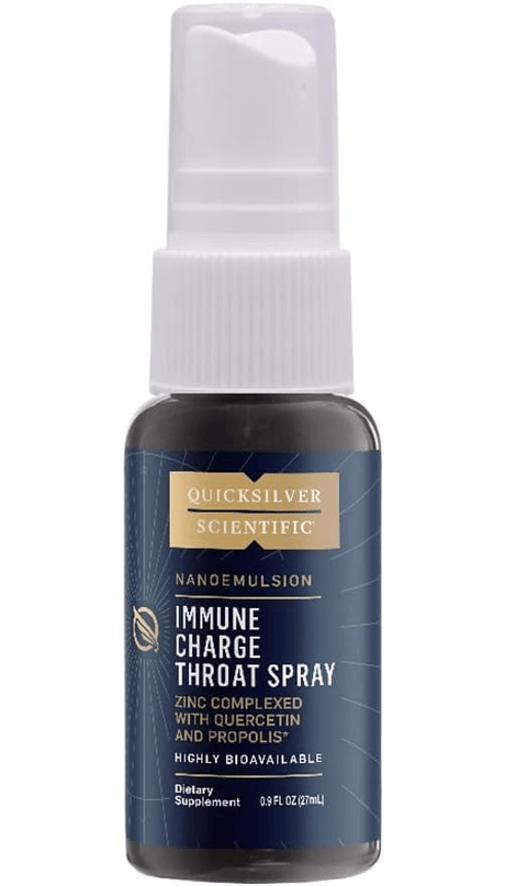 Quicksilver Scientific Immune Charge+ Throat Spray med sink, quercetin og propolis