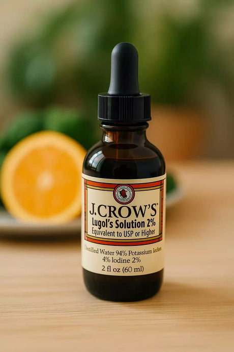 J.CROW'S Lugol's Iodine Water 2% - Uno Vita AS